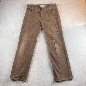 J Crew Corduroy Pants Women's 6S 32x31 Brown Bootcut Boho Low Rise